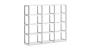 MAXX M-3x4 Regalsystem | 174x147x33 cm (LxHxT) | weiß/stone (grau)