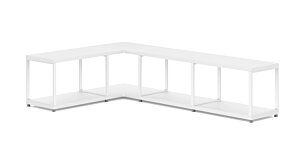 MAXX M-4x1 Eckregal | 166/109x40x33 cm (LxHxT) | weiß