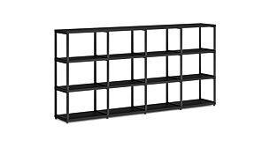 MAXX M-4x3 Regalsystem | 231x112x33 cm (LxHxT) | schwarz