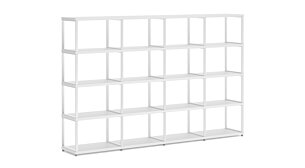 MAXX M-4x4 Regalsystem | 231x147x33 cm (LxHxT) | weiß