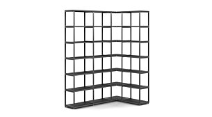 MAXX M-4x6 Eckregal | 166/109x218x33 cm (LxHxT) | schwarz