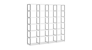 MAXX M-4x6 Regalsystem | 231x218x33 cm (LxHxT) | weiß/stone (grau)