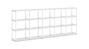 MAXX M-5x3 Regalsystem | 288x112x33 cm (LxHxT) | weiß