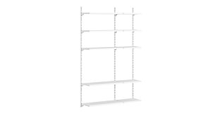 ON-WALL L-150 Regalsystem | 127x200x32 cm | weiß