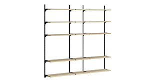 ON-WALL L-250 Regalsystem | 207x200x32 cm (LxHxT) | Dekor eiche