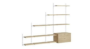 ON-WALL L-305 Slanted Ceiling Shelf | 255x200x44 cm