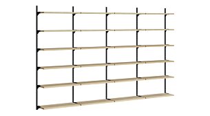 ON-WALL L-401 Shelving System | 321x200x32 cm (LxHxD)