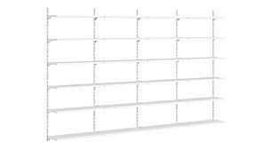 ON-WALL L-401 Regalsystem | 321x200x32 cm | weiß