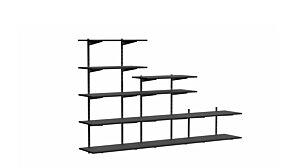 P-SLOT H2-304 Regal Dachschräge | Dekor schwarz