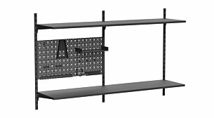P-SLOT S-52 Regalsystem Werkzeugwand | 163x100x32 cm (LxHxT) | schwarz