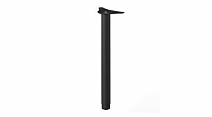 PASO-V Tischbein verstellbar - 5 cm | 60-90x5 cm | schwarz