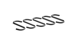 PIPE R-Kleiderhaken-Set - 5 Stck | schwarz