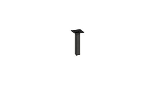 PLIX Furniture Leg | 2,4x2,4x30 cm | black