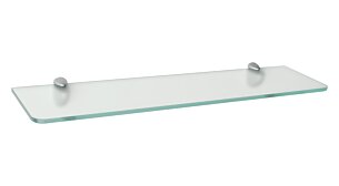 ROUND+JAM Glasablage | 40x12 cm | satiniert/silber