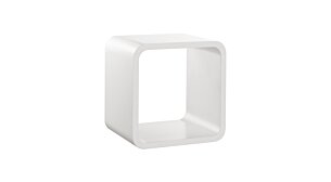 SOFTCUBE Wall Shelf Cube | 26x20x26 cm | white/white