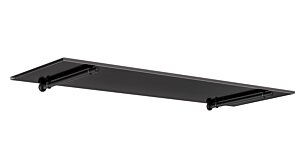 SQUARE+ATLAS Glasregal | 80x20 cm | schwarz