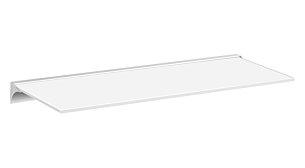 SQUARE+RAIL Glasboard | 80x20 cm | weiß/silber