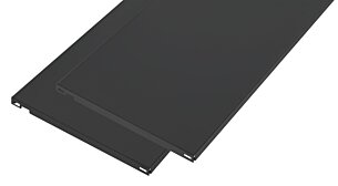 Metal Shelf Boards - 2 pcs | 80x40 cm | black