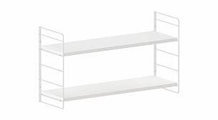 STEP XL-1x1 Hängeregalsystem | 83x45x27 cm (LxHxT) | weiß