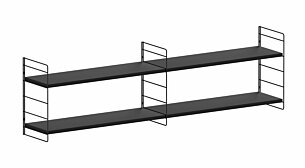 STEP XL-2x1 Hanging Shelf | Decor black