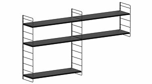 STEP XL-2x2 Stufenregal | Dekor schwarz