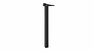 STILT Tischbein eckig | 71x5x5 cm | schwarz