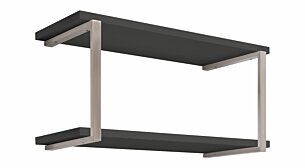 SUMO+ARC Wandregal | 80x32x39 cm | Dekor schwarz