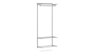 WALK-IN D-100 Regalsystem | 85x200x44 cm (LxHxT) | grau