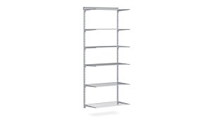 WALK-IN D-101 Regalsystem | 85x200x44 cm | grau
