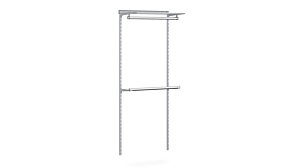 WALK-IN D-103 Garderobensystem | 85x200x44 cm | grau