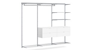 WALK-IN D-305 Schranksystem | 250x200x45 cm | grau