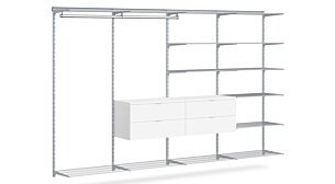WALK-IN D-404 Schranksystem | 330x200x45 cm | grau