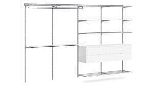 WALK-IN D-407 Schranksystem | 330x200x45 cm | grau