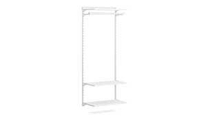 WALK-IN L-100 Regalsystem | 85x200x43 cm | weiß