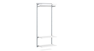 WALK-IN L-100 Regalsystem | Dekor weiß