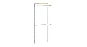 WALK-IN L-103 Garderobensystem | 85x200x43 cm | eiche/grau