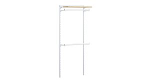 WALK-IN L-103 Garderobesysteem | 85x200x43 cm | eik/wit