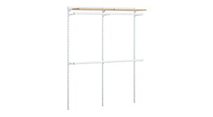 WALK-IN L-203 Regalsystem | 165x200x43 cm | eiche/weiß