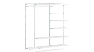 WALK-IN L-252 Regalsystem | 215x200x43 cm | weiß