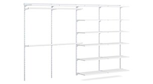 WALK-IN L-403 Regalsystem Kleiderschrank | 330x200x43 cm | weiß