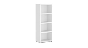 YOMO 1x4 Shelving System | 57x152x35 cm | Decor white