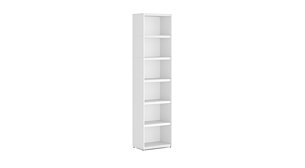 YOMO 1x6 Shelving System | 57x225x35 cm | Decor white