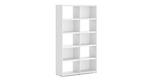 YOMO 2x5 Bücherregal | 113x189x35 cm | weiß
