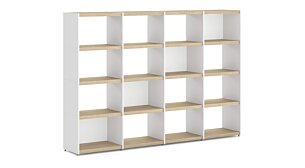 YOMO 4x4 Shelving System | 224x152x35 cm | Decor oak
