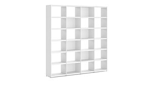 YOMO 4x6 Shelving System | 224x225x35 cm | Decor white