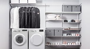 Offener Kleiderschrank System WALK-IN Regalsystem weiß