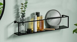AQUARIUM Metal Wall Shelf | black