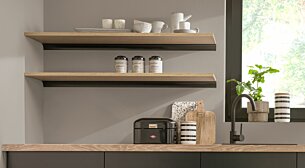 BOARD+RAIL Étagère cuisine sur mesure | Décor chêne