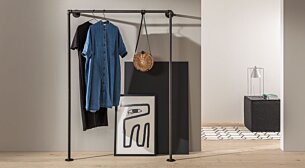 CAST W-100 Wall Mounted Coat Rack | Height 156 cm | black