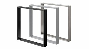 CHESS Tischkufen - 2 Stck | 80x8x72 cm | Dekor schwarz